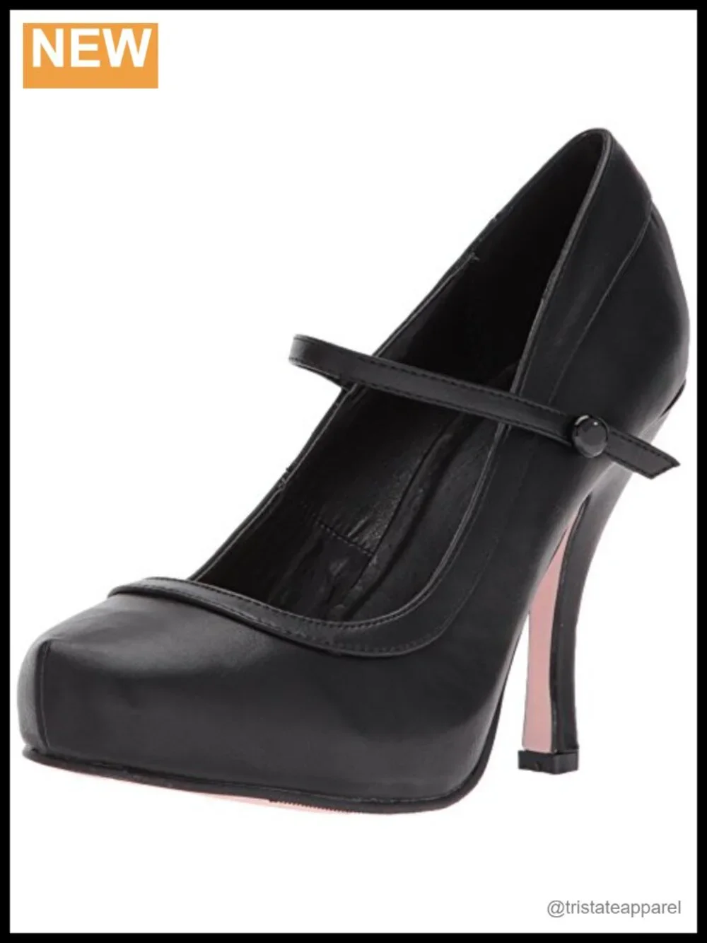 Mary Jane Platform Pump Stiletto Heel Buckle Closure Dance Shoe